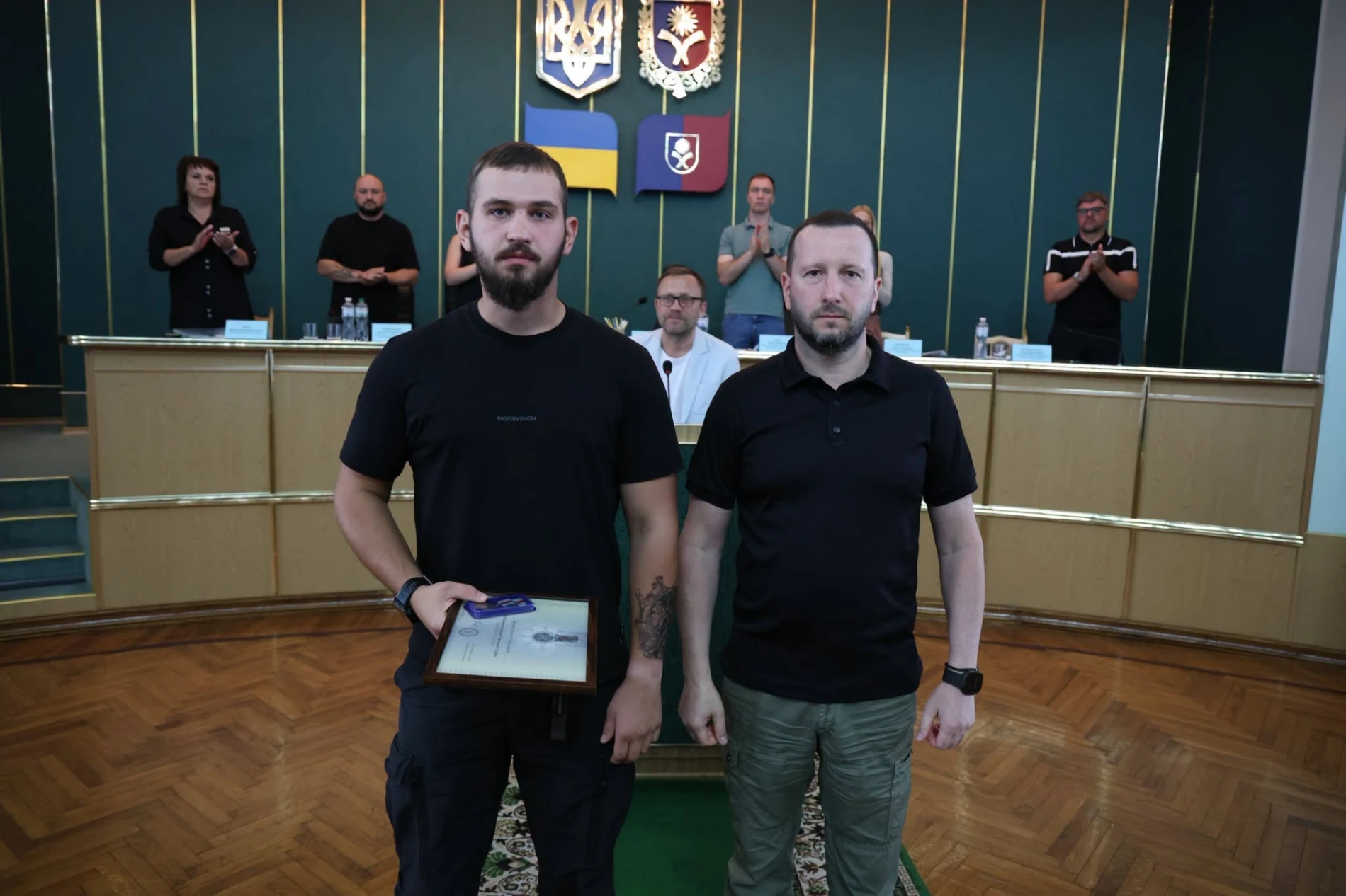 Почесним знаком Хмельницької ОВА нагороджено голову Ганнопільської сільської ради