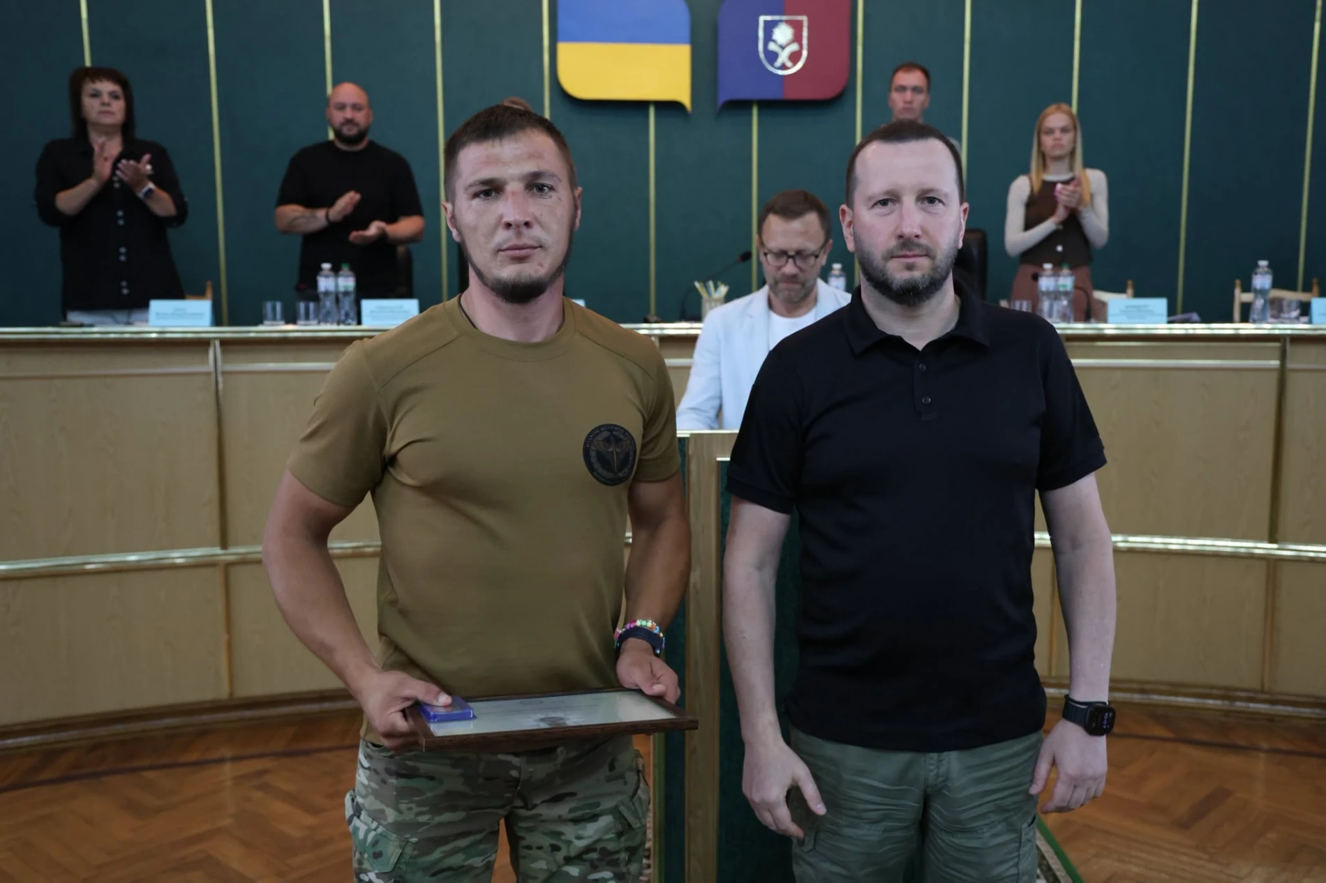 Почесним знаком Хмельницької ОВА нагороджено голову Ганнопільської сільської ради