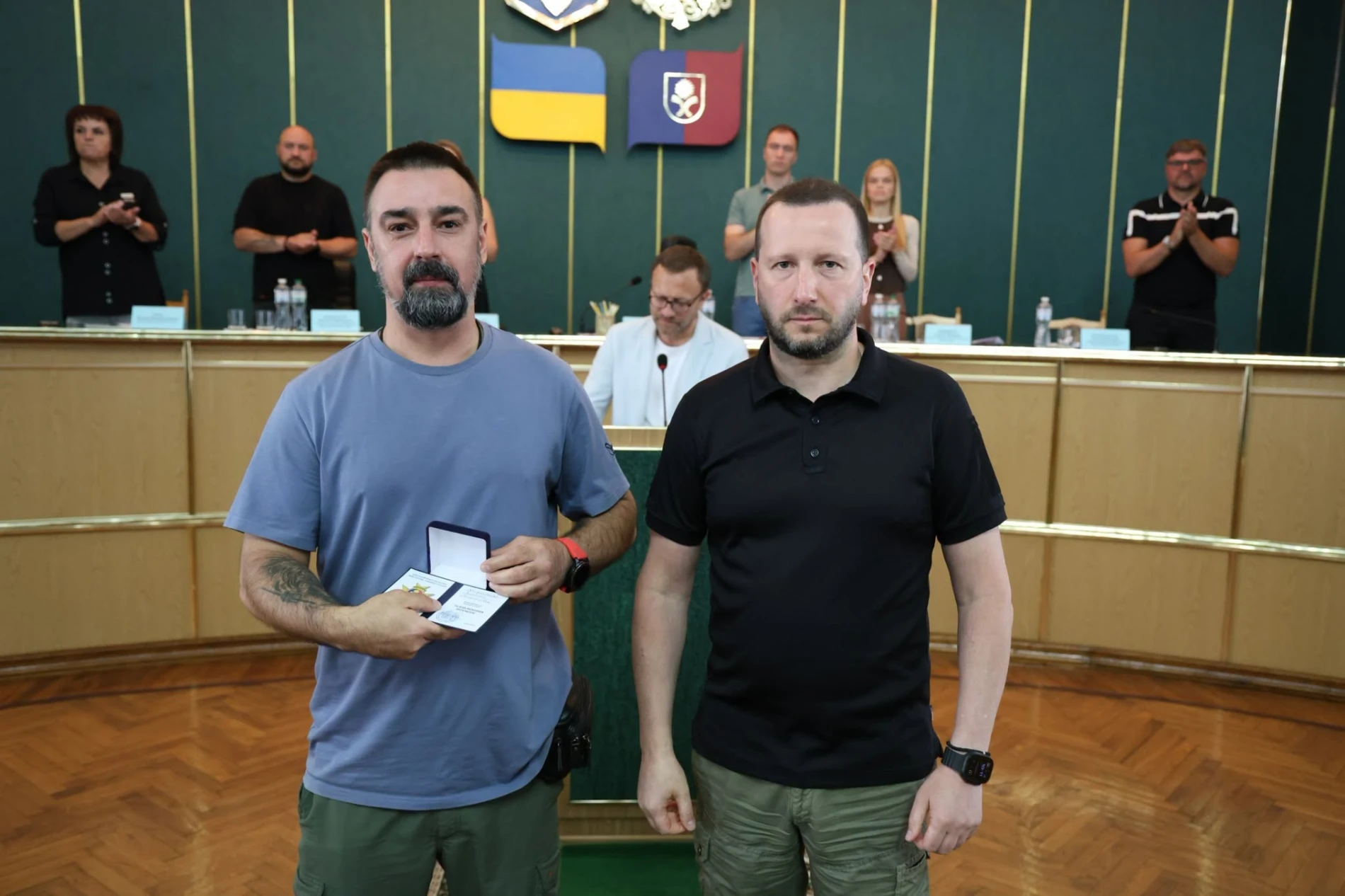 Почесним знаком Хмельницької ОВА нагороджено голову Ганнопільської сільської ради