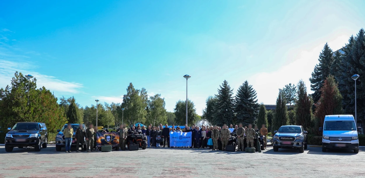 Нетішинські атомники передали захисникам України технічні засоби та обладнання