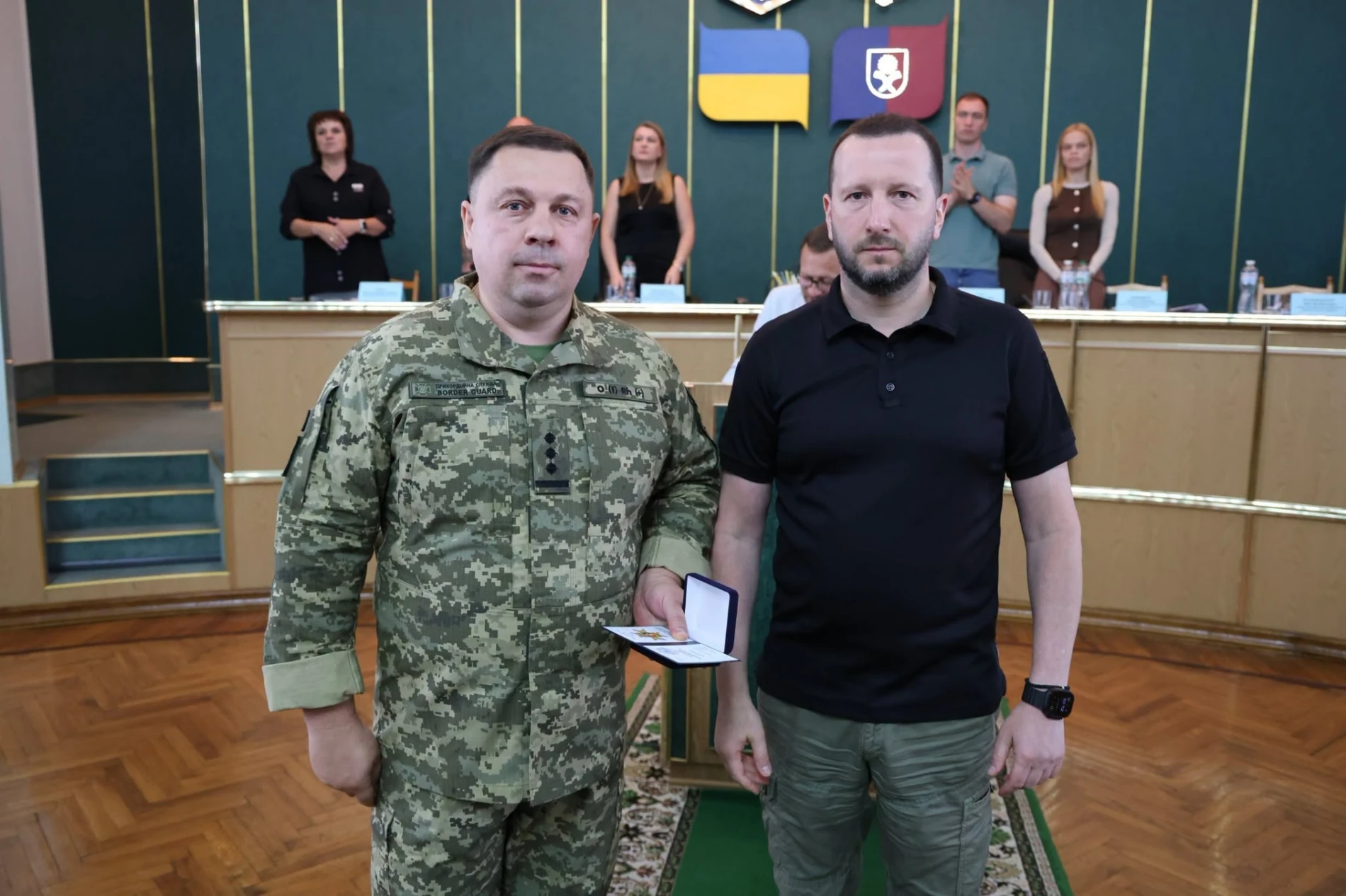 Почесним знаком Хмельницької ОВА нагороджено голову Ганнопільської сільської ради